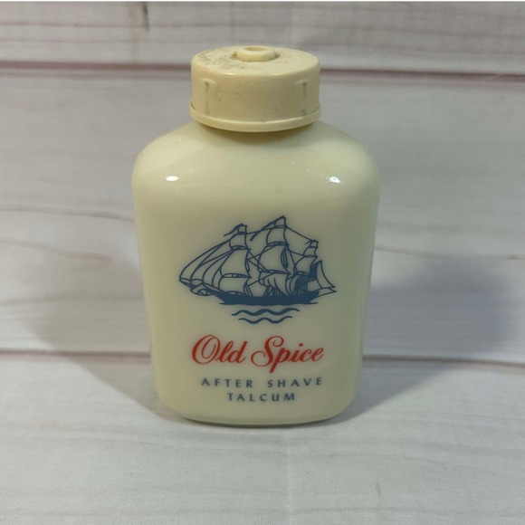 Vintage Old Spice After Shave Talcum Powder‎ Bottle Collectible Decor - Picture 1 of 5